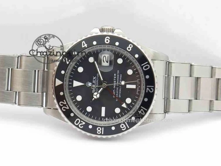 MiroTime 0114 RelaxedFit GMT-Master Vintage 1675 SS BP Best Edition Black Bezel White Markers A 3750